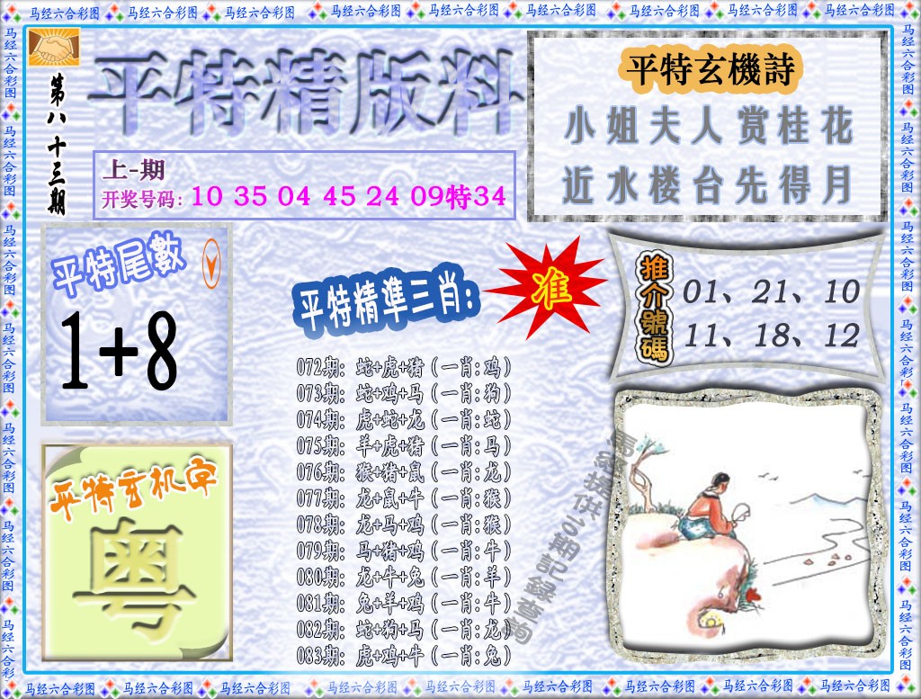 2025083期平特精版料