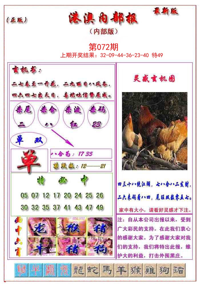 2025072期港澳报