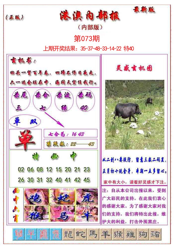 2025073期港澳报