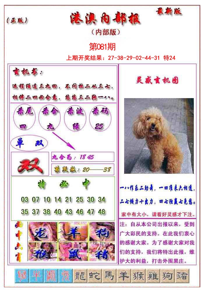 2025081期港澳报