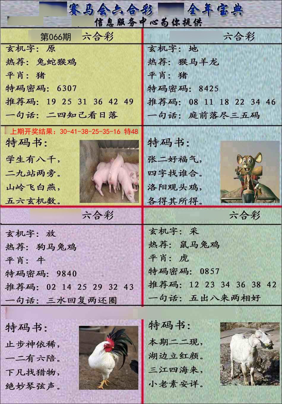 2025066期宝典报