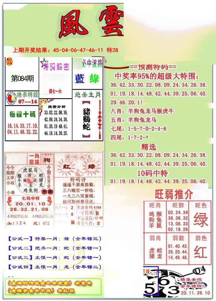 2025084期风云榜