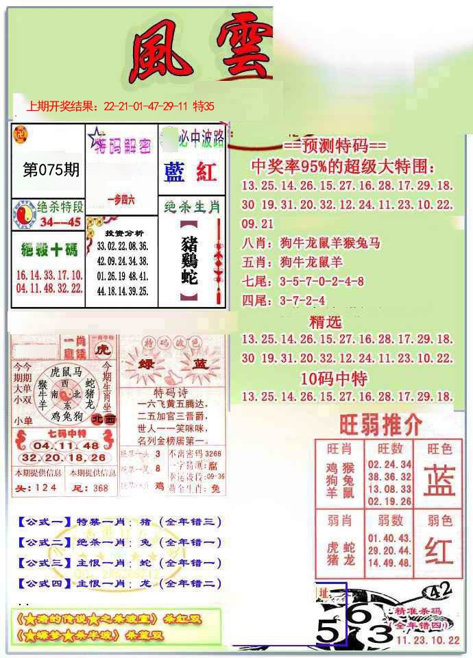 2025075期风云榜