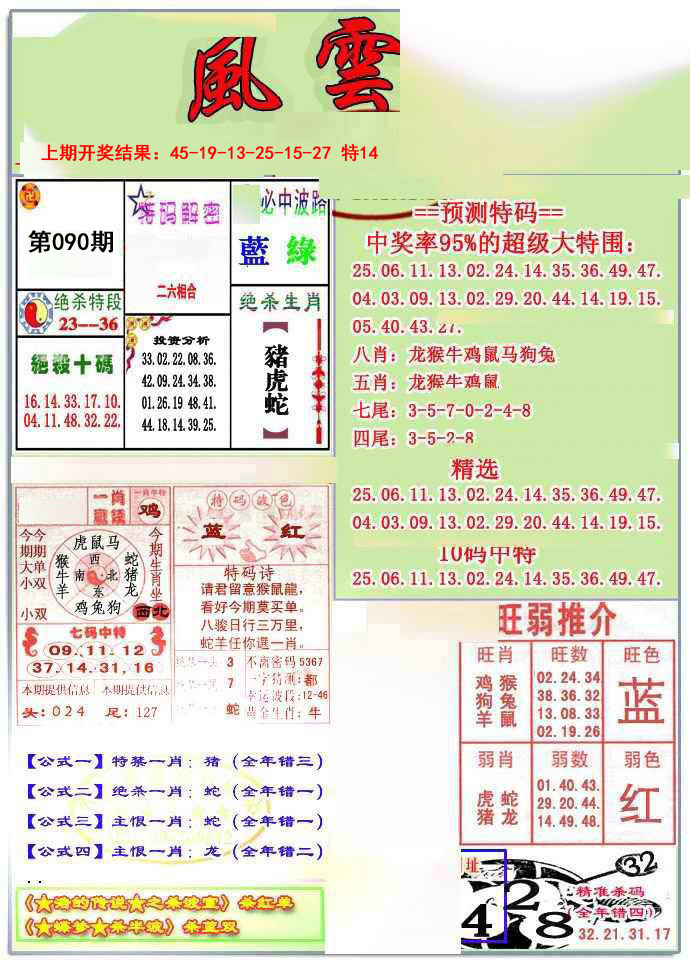 2025090期风云榜