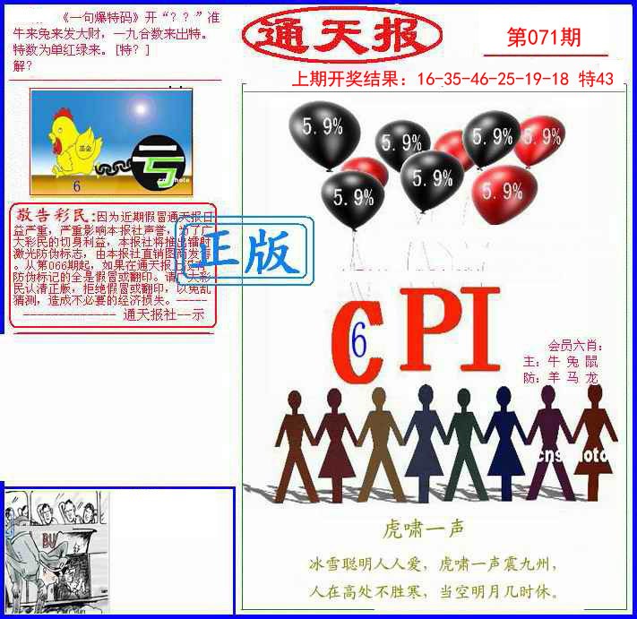 2025071期另通天报