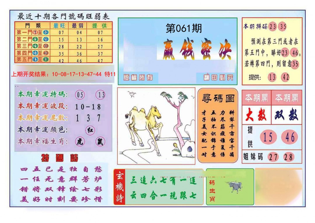 2025061期九龍赢钱密决(推荐)
