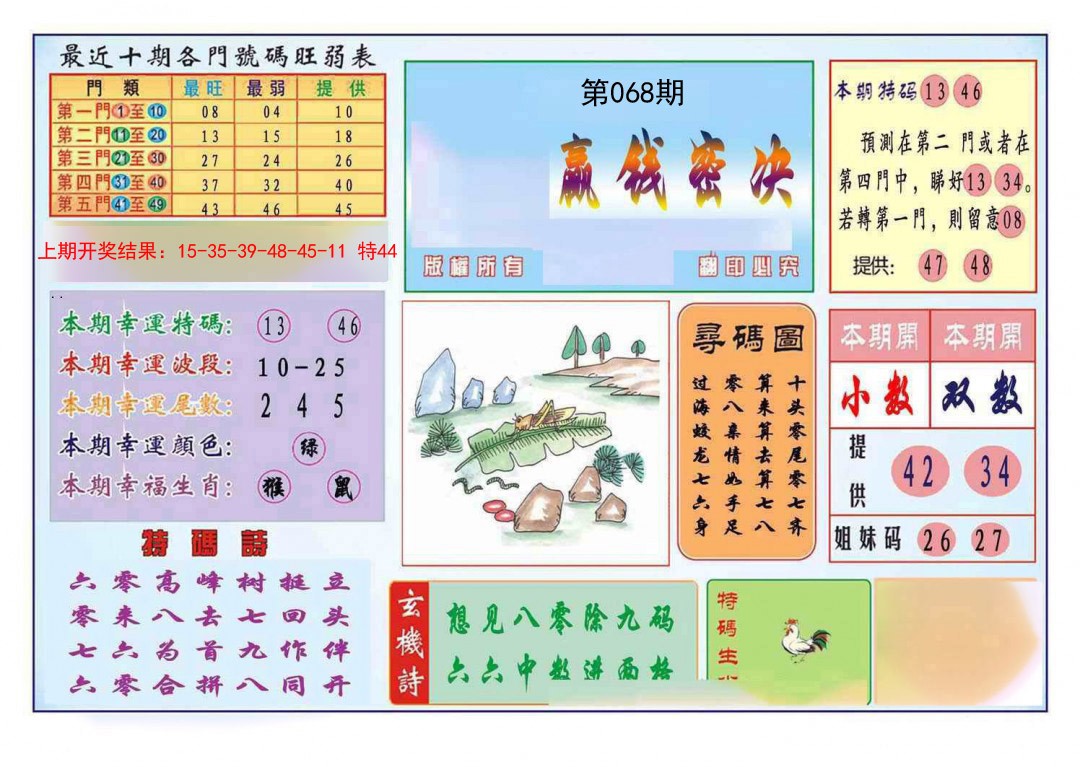2025068期九龍赢钱密决(推荐)