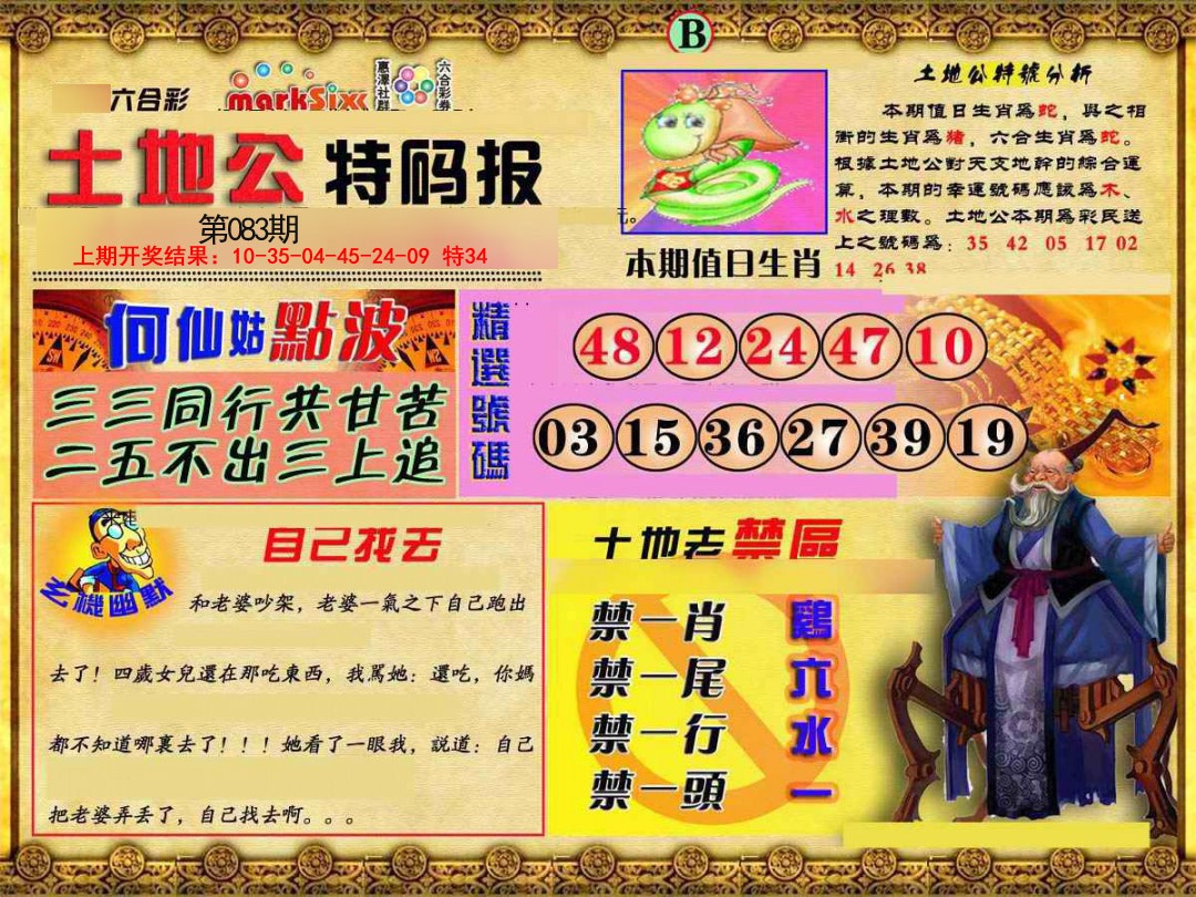 2025083期土地公特码报B
