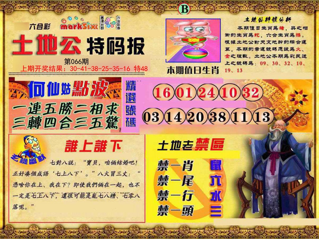 2025066期土地公特码报B