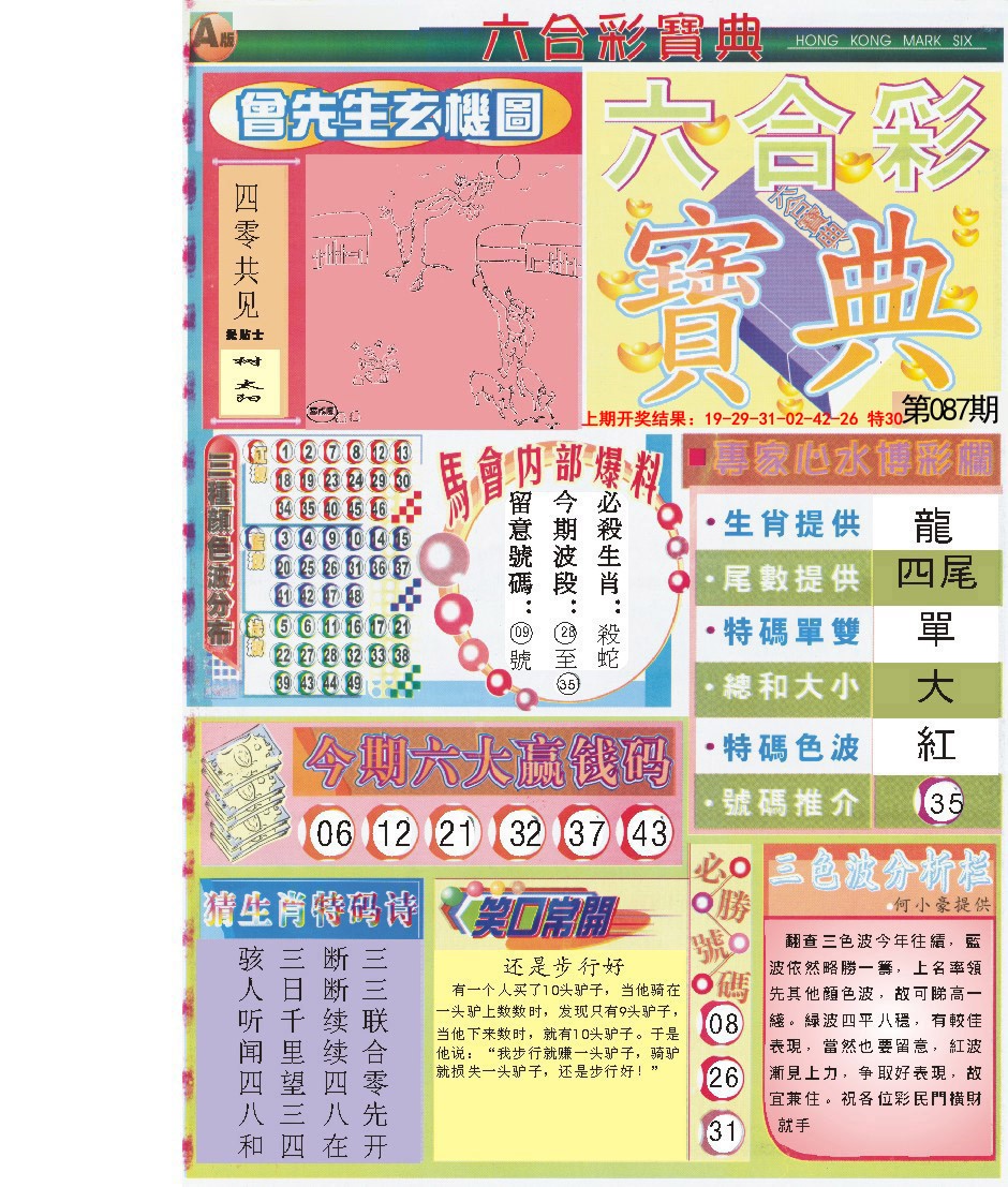 2025087期六合宝典A