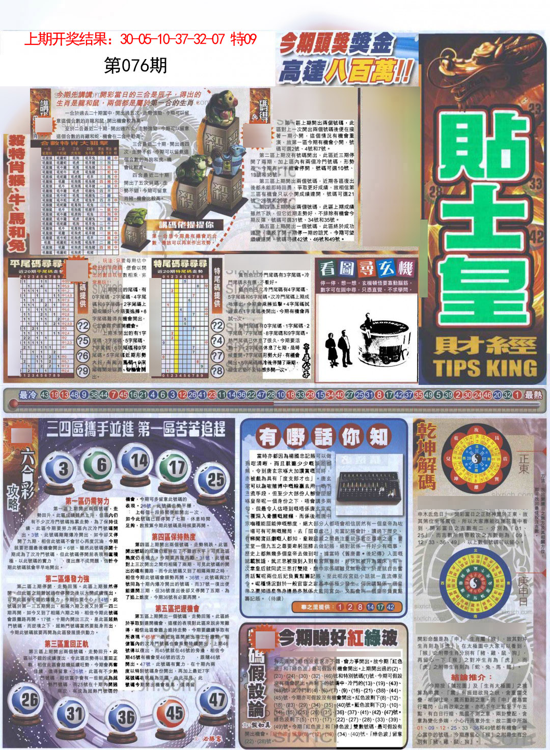 2025076期贴士皇A加大版