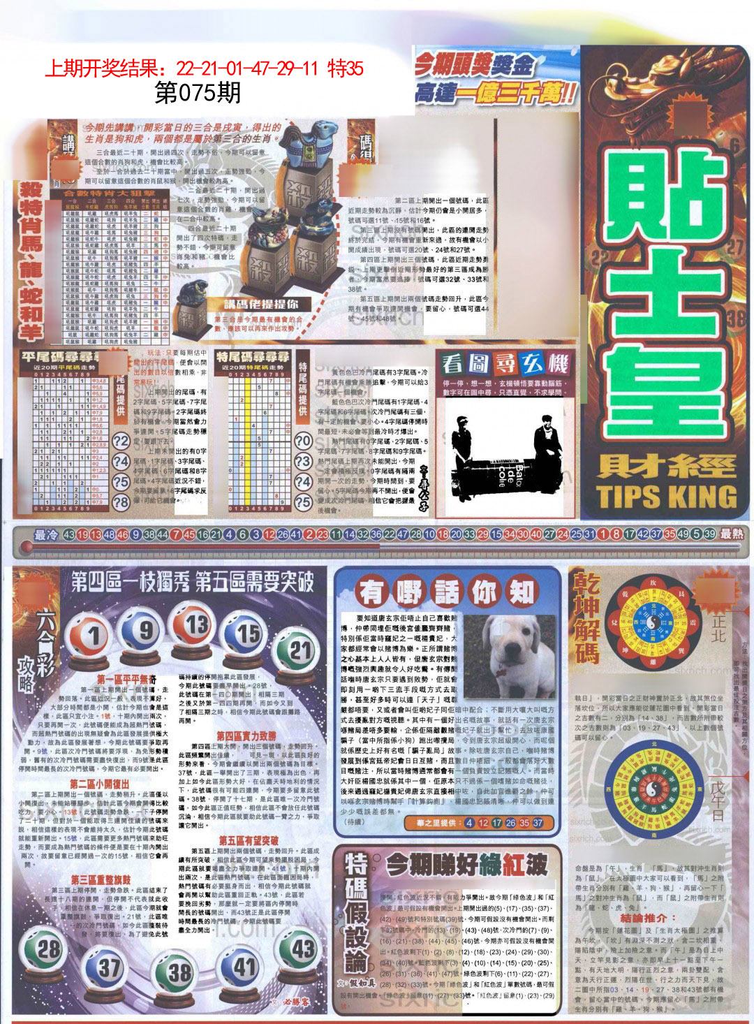 2025075期贴士皇A加大版