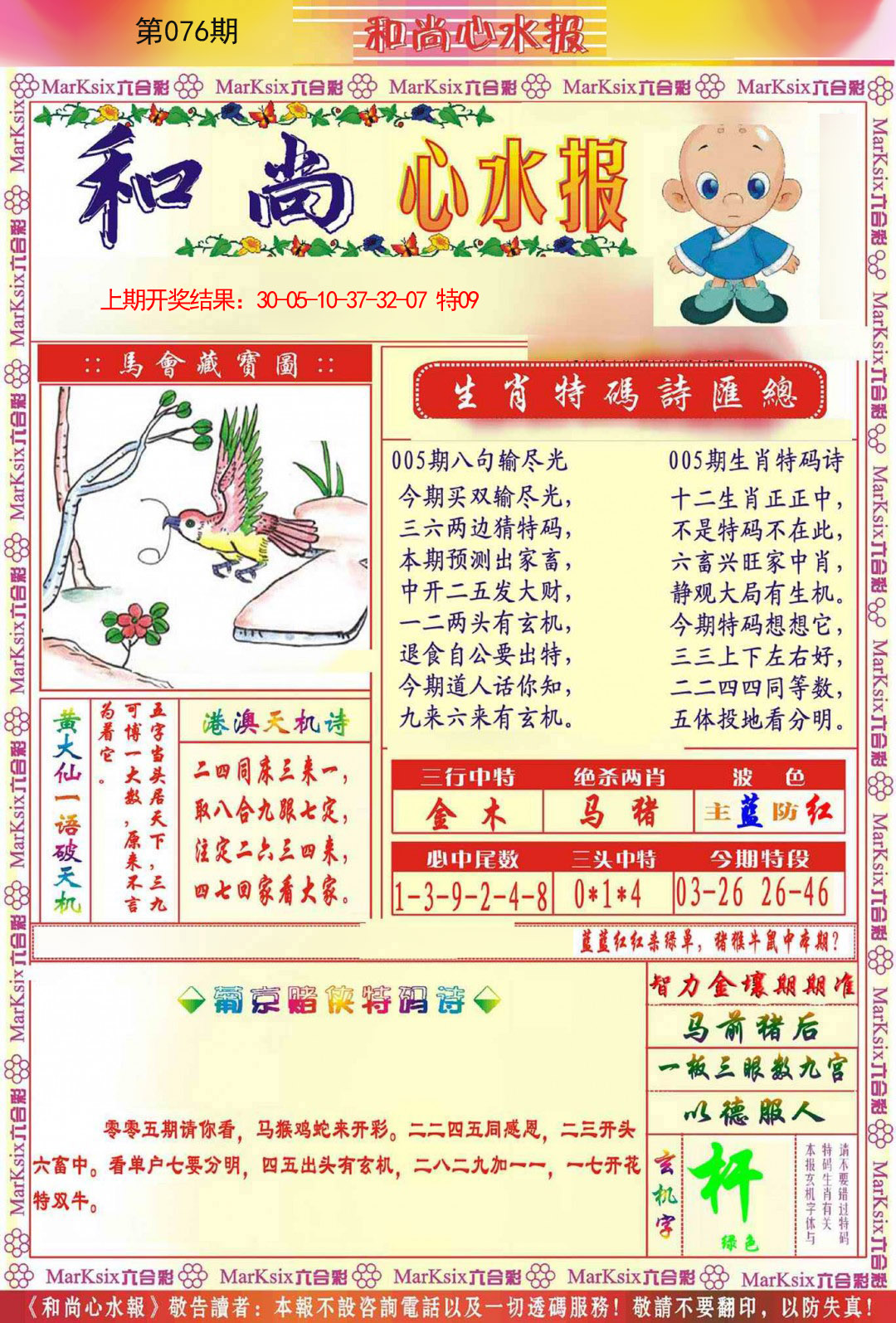 2025076期和尚心水报