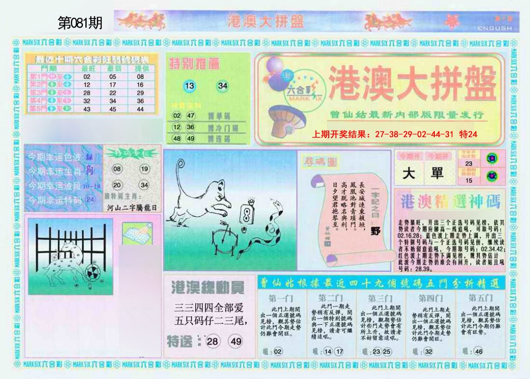 2025081期港澳大拼盘A