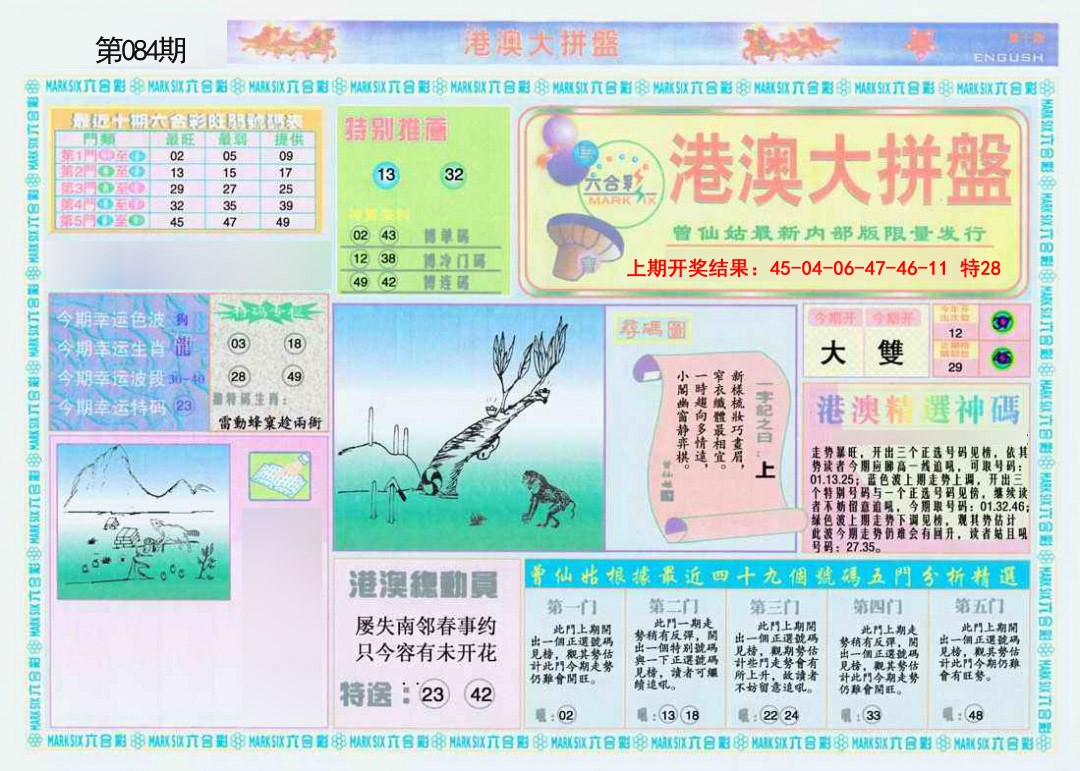 2025084期港澳大拼盘A