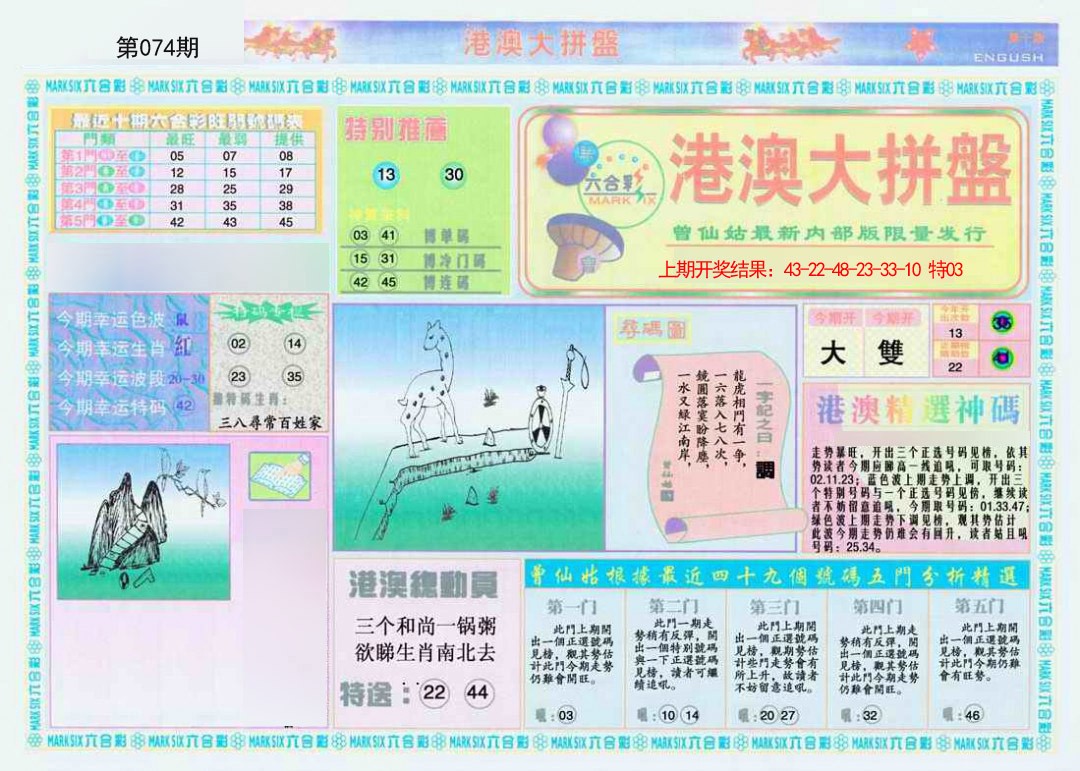 2025074期港澳大拼盘A