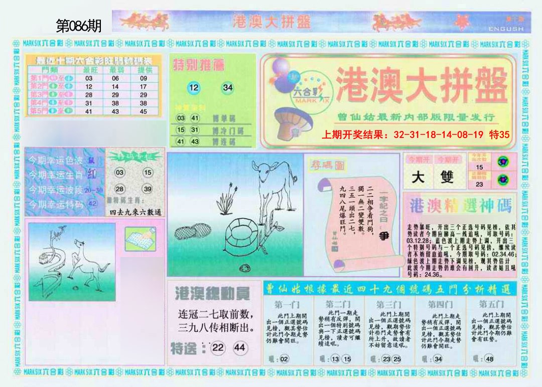 2025086期港澳大拼盘A