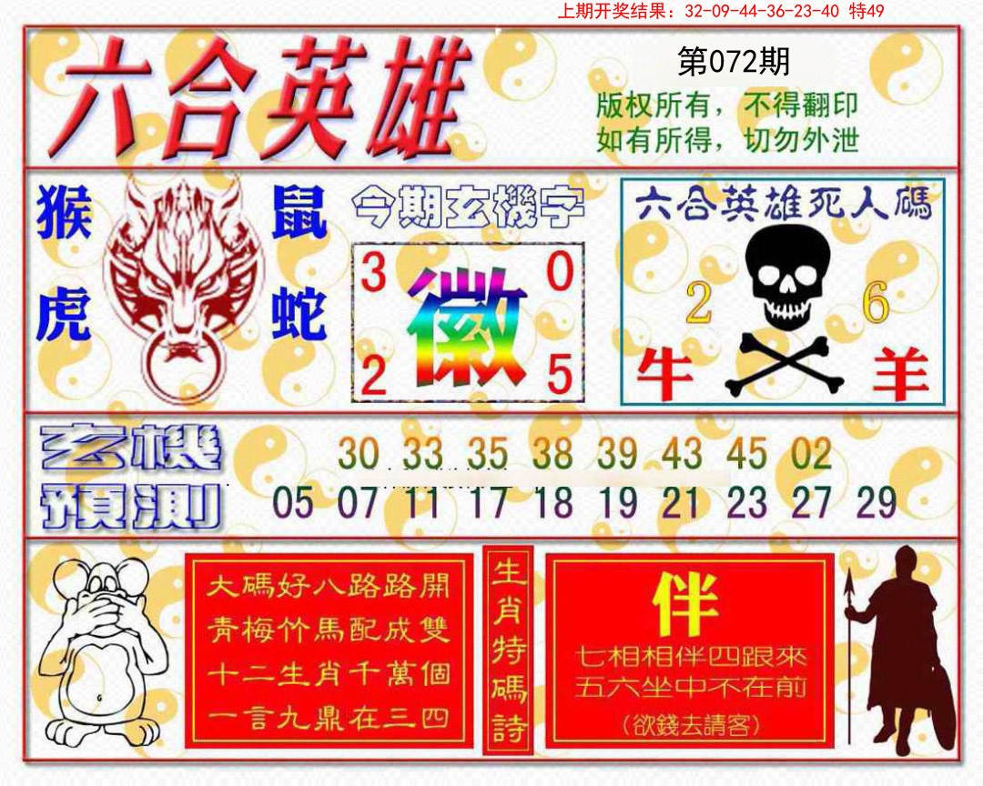 2025072期六合英雄
