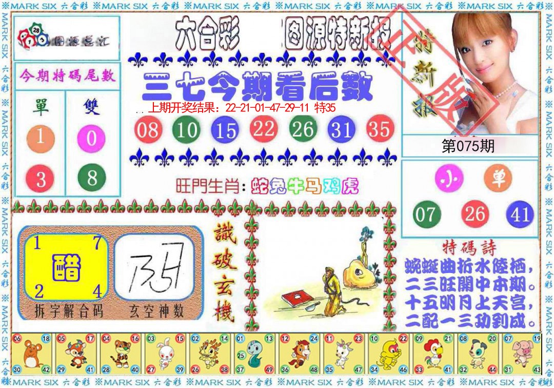 2025075期特新报
