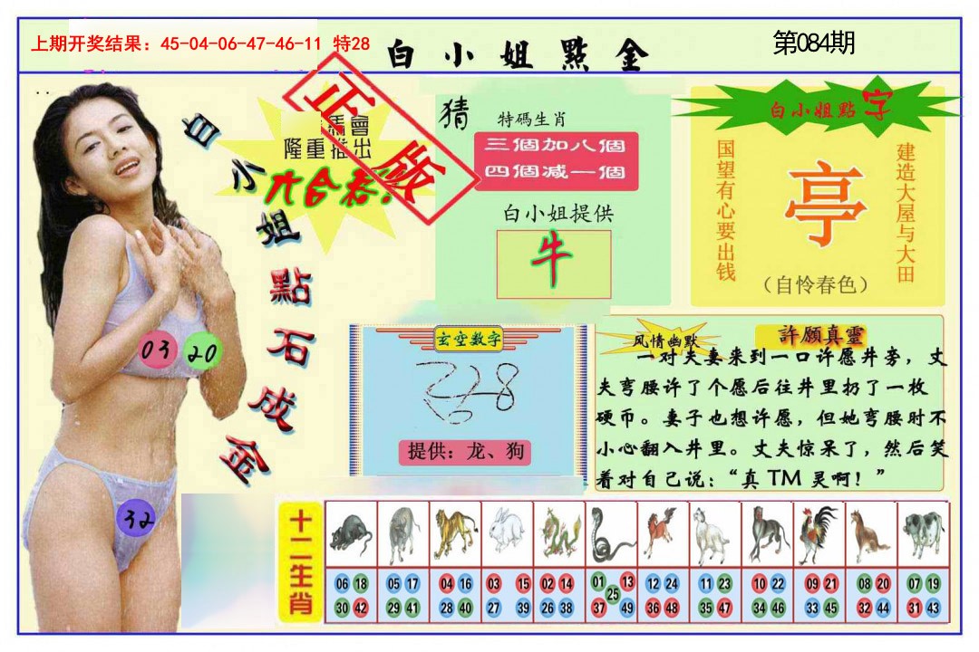 2025084期白小姐点金