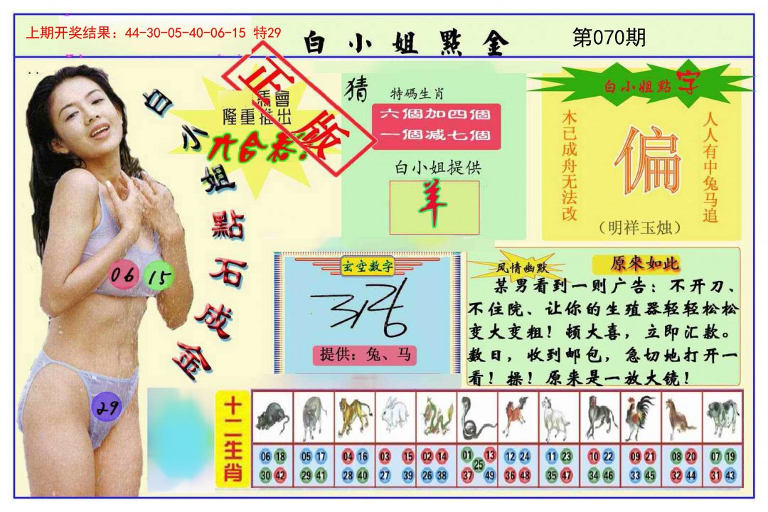 2025070期白小姐点金