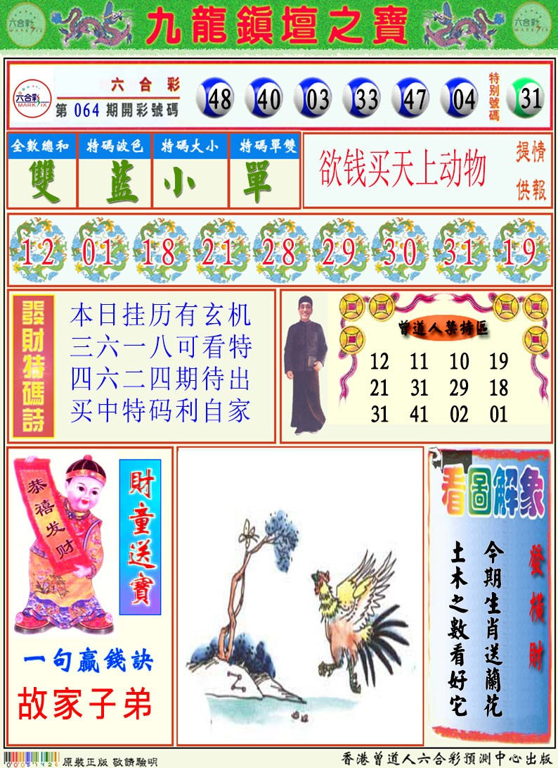 2025065期挂牌解特码A