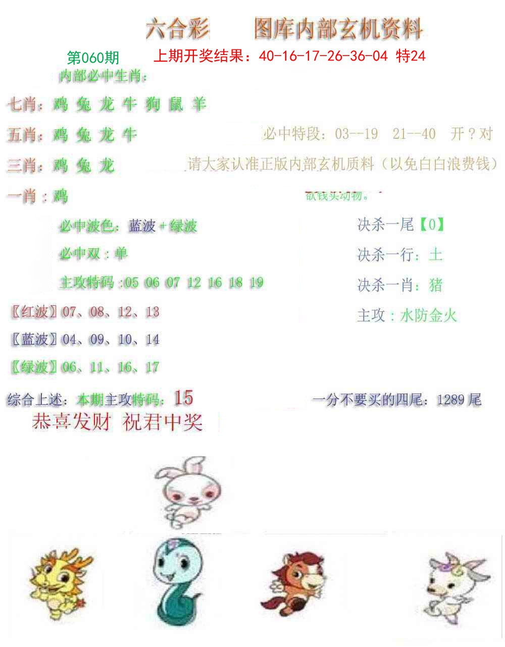 2025060期内部玄机资料