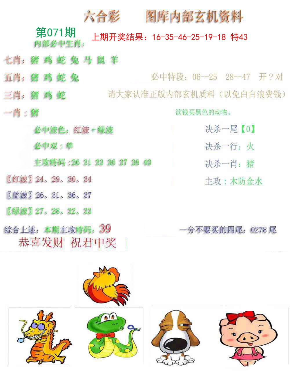 2025071期内部玄机资料