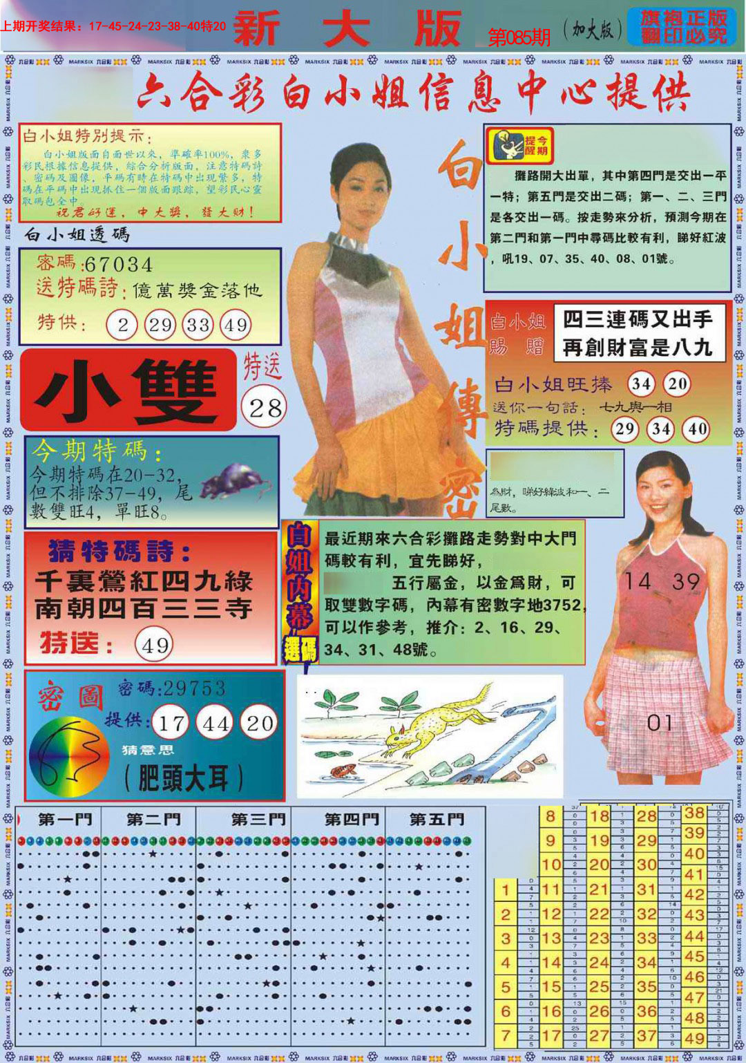 2025085期白小姐祺袍A加大版