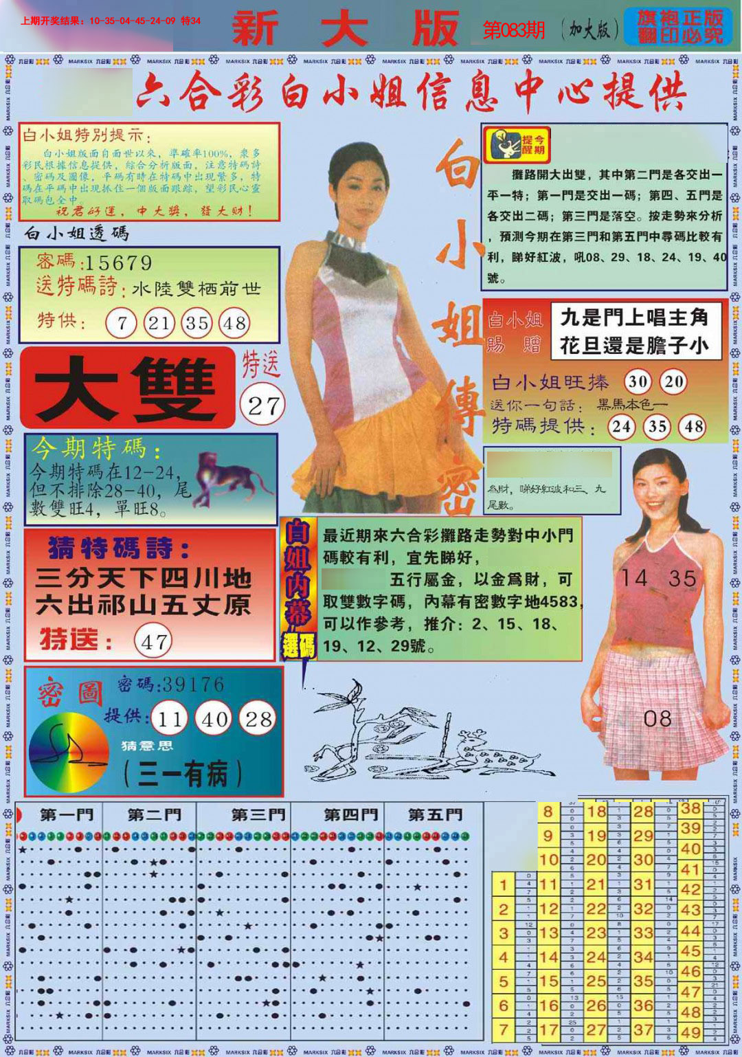 2025083期白小姐祺袍A加大版