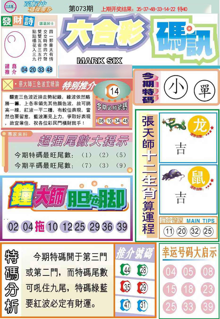 2025073期六合码讯