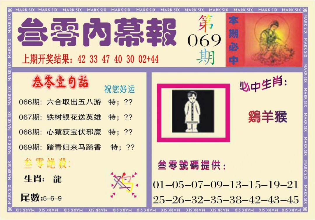 2025069期叁零内幕报