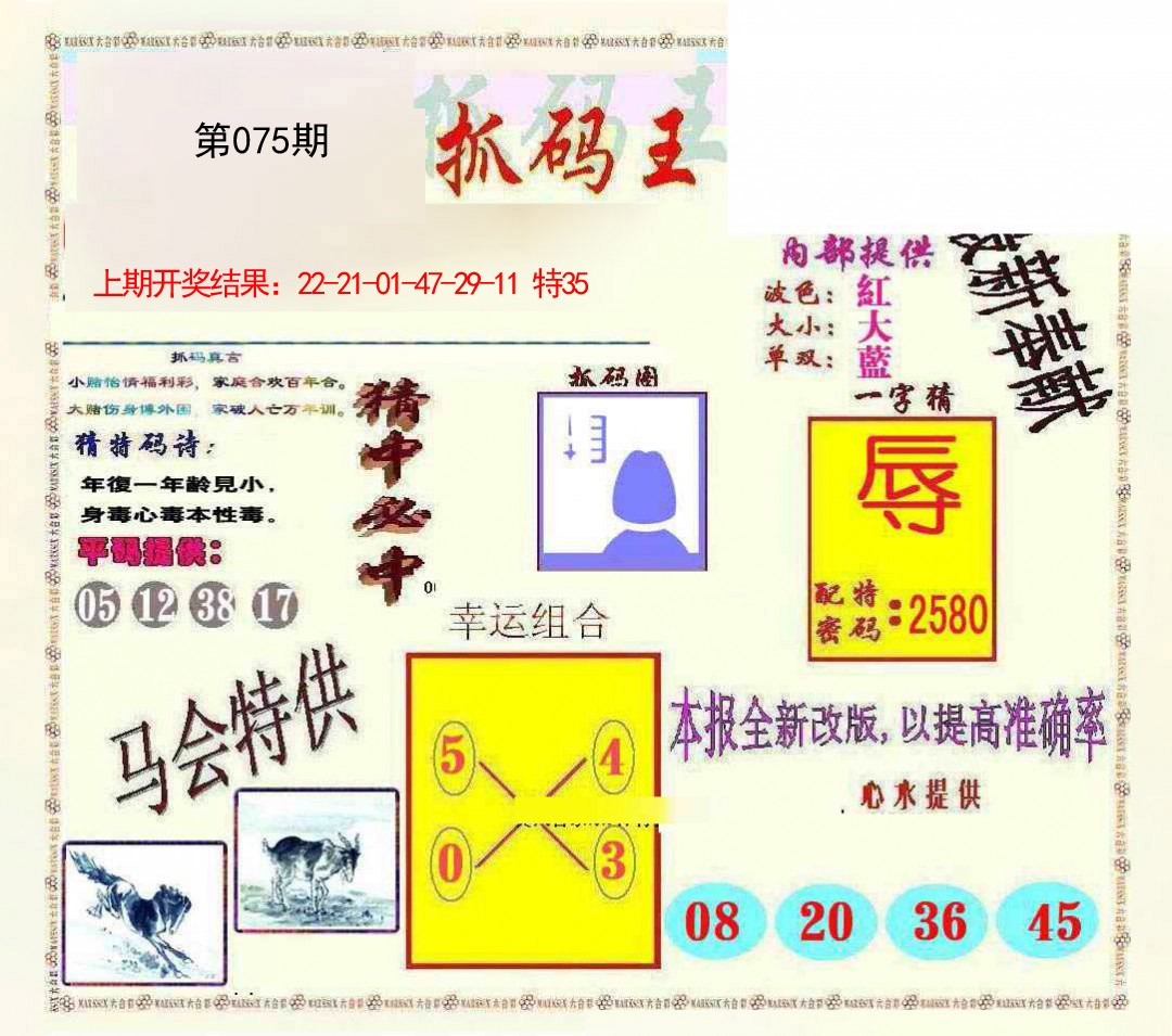 2025075期新抓码王
