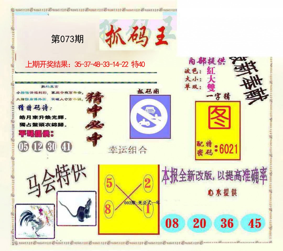 2025073期新抓码王