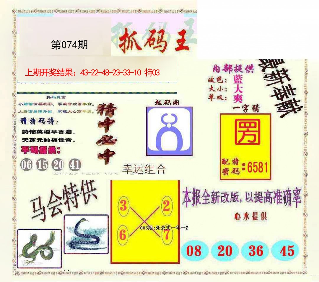 2025074期新抓码王