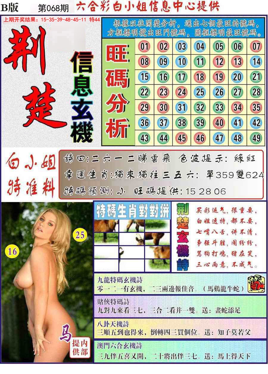2025068期荆楚信息玄机B