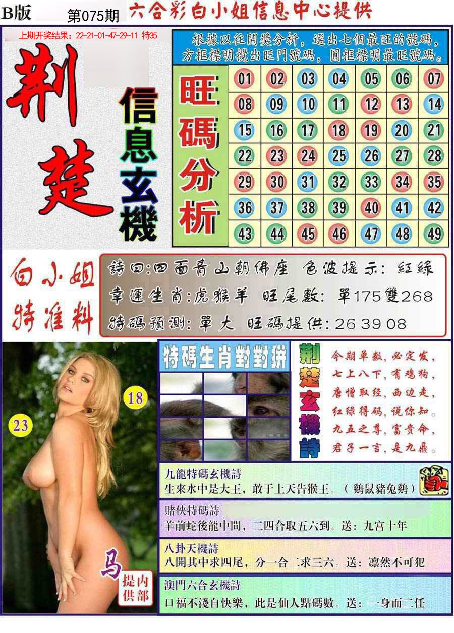 2025075期荆楚信息玄机B