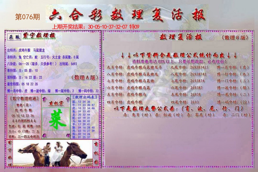 2025076期数理复活报