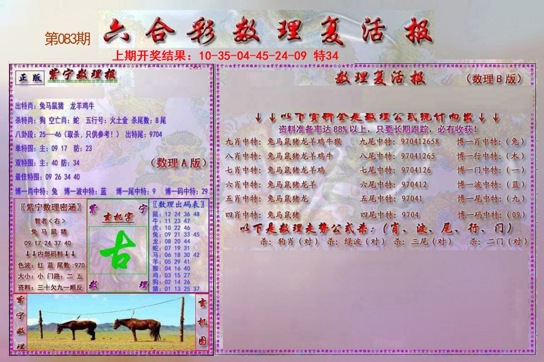 2025083期数理复活报