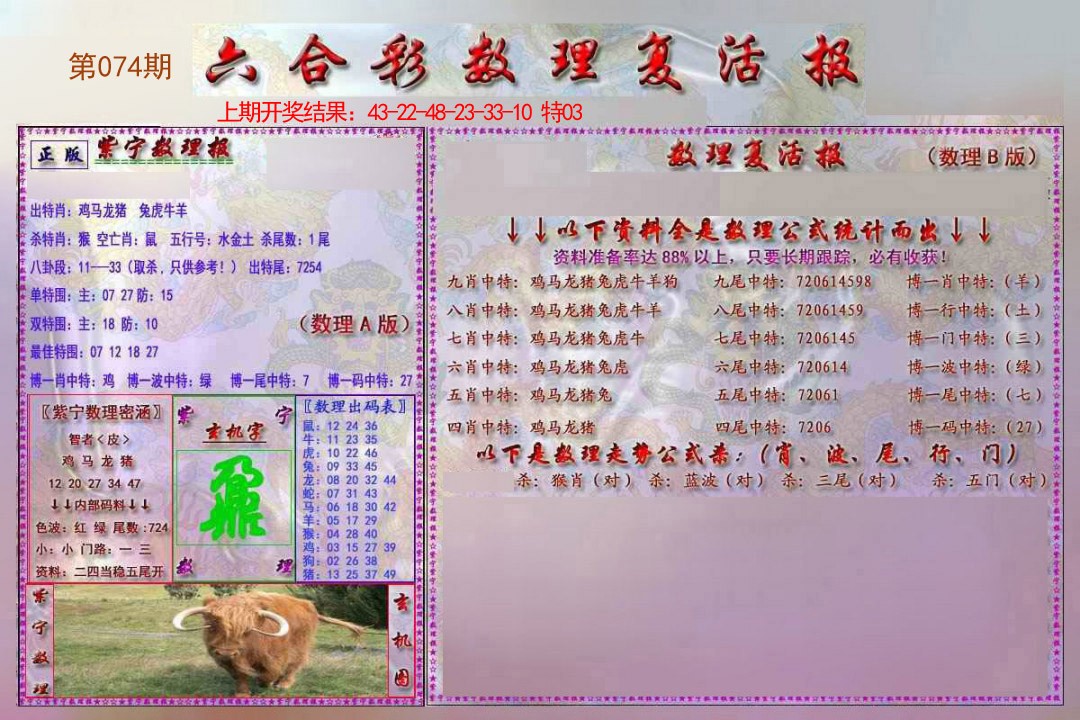 2025074期数理复活报