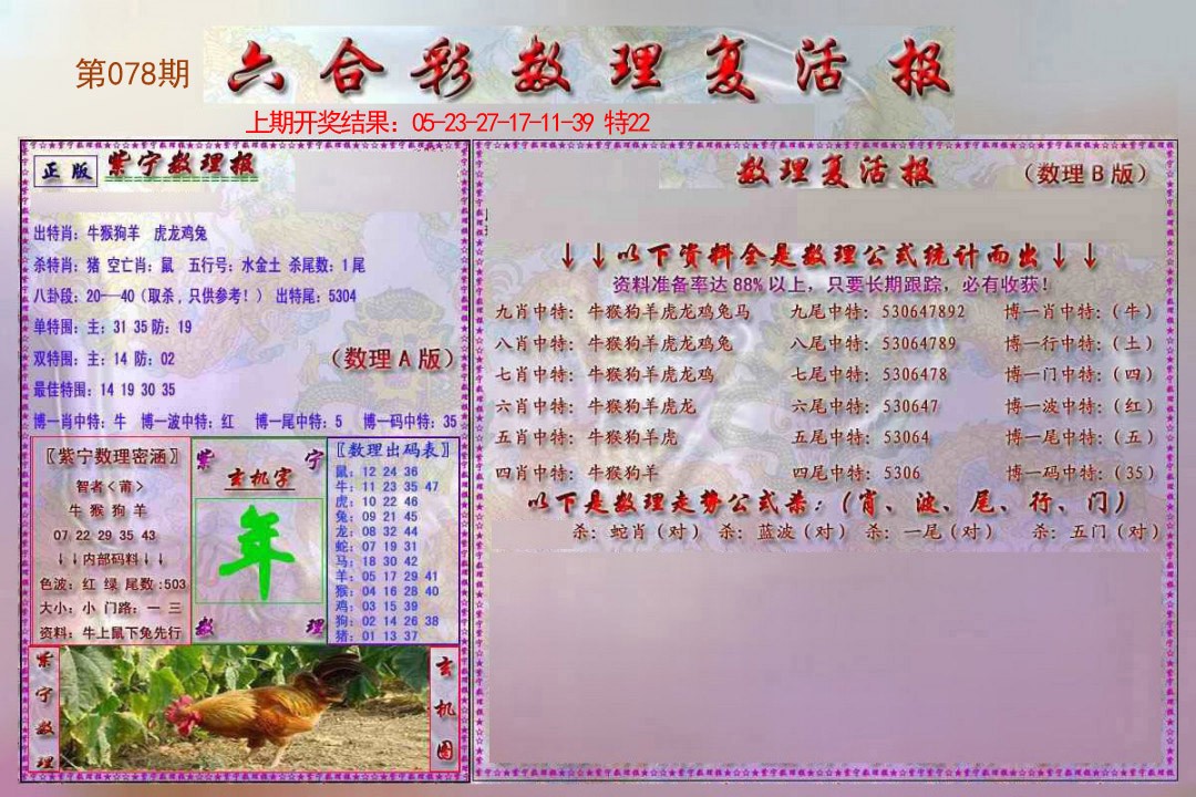 2025078期数理复活报