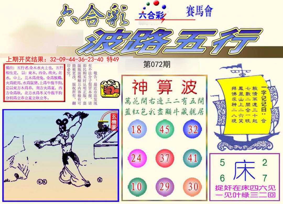 2025072期波路五行