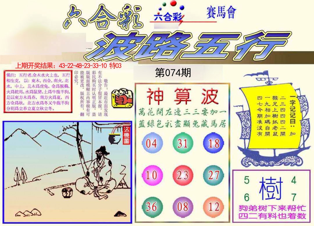 2025074期波路五行