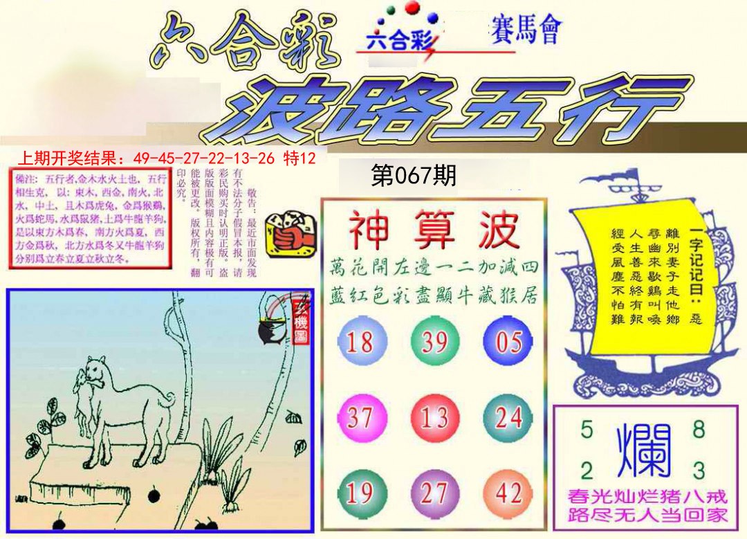2025067期波路五行