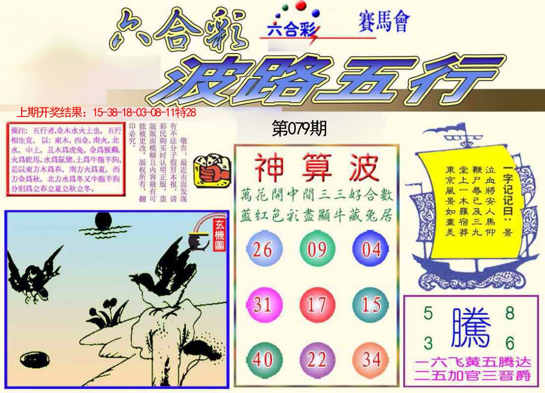 2025079期波路五行