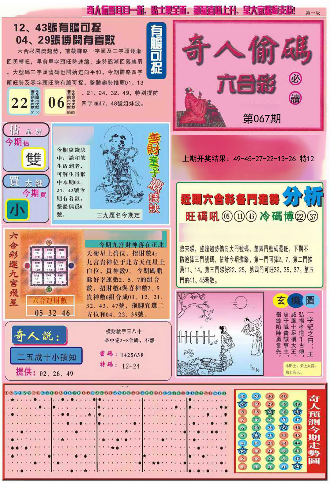 2025067期老奇人偷码A