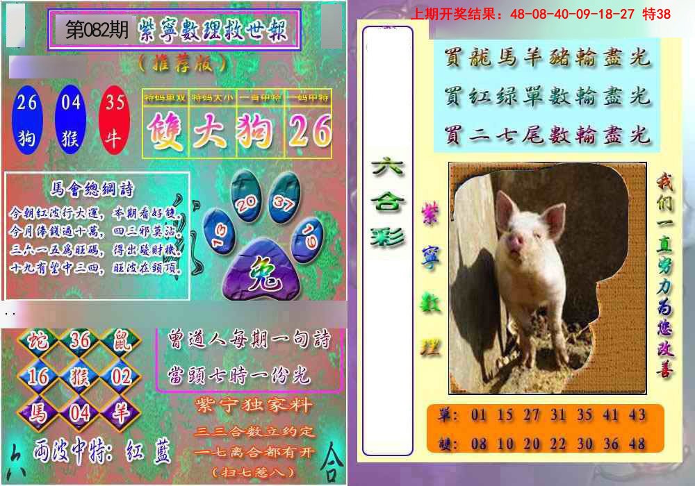 2025082期数理救世报