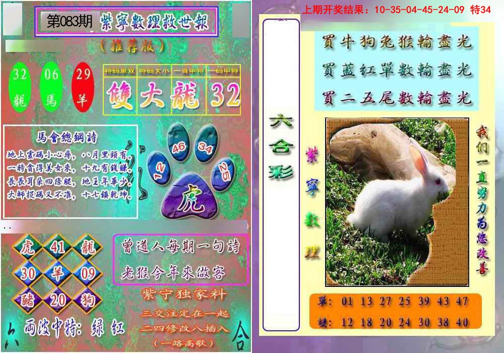 2025083期数理救世报