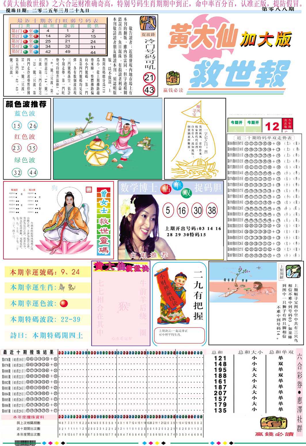 2025088期黄大仙救世A加大版