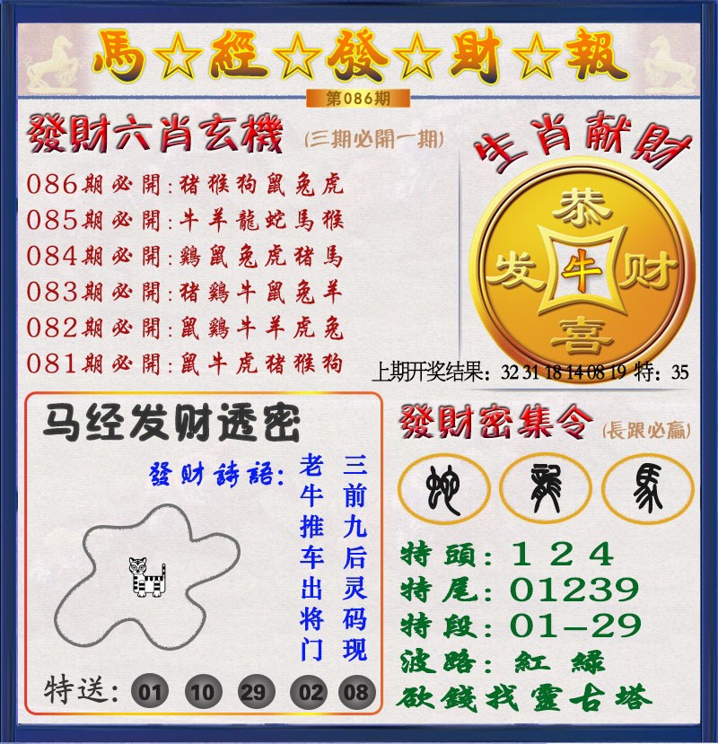 2025086期发财报